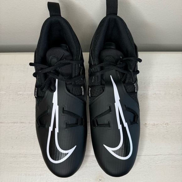 NWOT NIKE Alpha Menace Pro 3 Football Cleat Black Men’s Size 10.5 - Picture 3 of 11